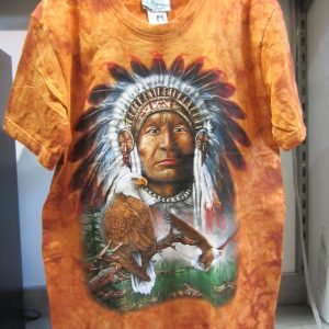 T-shirt «Loup Indian Eagle Chief Tie Dye»