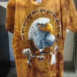 T-shirt «Loup Eagle Dreamcatcher Tie Dye»