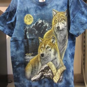 T-shirt «Loup Wolf Couple Tie Dye»