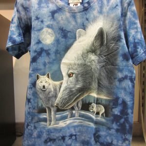 T-shirt «Loup Wintertime Wolf Tie Dye»