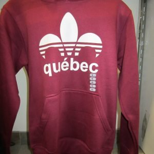 Hoody Youth «Quebec Design» Burgundy