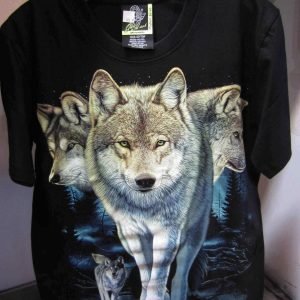 T-shirt «Loup Wolf Three Heads»