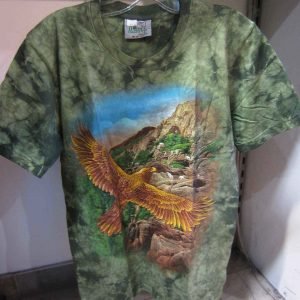 T-shirt «Loup Brown Eagle Tie Dye»