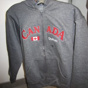 Zipper Hoody «Canada» Charcoal