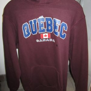 Hoody «Quebec Big Print» Burgundy