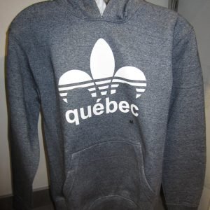 Hoody Youth «Quebec Design» Blue Heather
