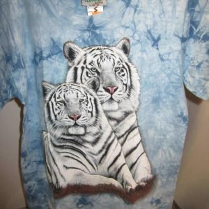 T-shirt «Loup Two White Tigers Tie Dye»