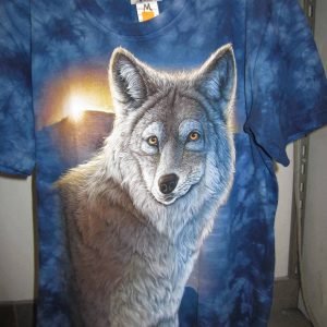 T-shirt «Loup Wolf Sunrise Tie Dye»