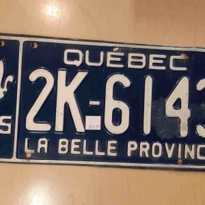 Assortiment de Plaque de Voiture Décennie 1960