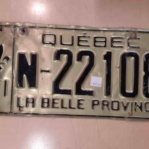 Assortiment de Plaque de Voiture Décennie 1970