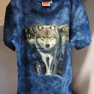 T-shirt «Loup 3 Tetes Enfant/Kid Tie Dye»